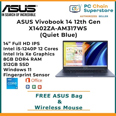 asus vivobook 14 12th gen.